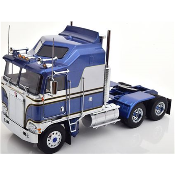 Kenworth K100 Aerodyne 1976 Blue Metallic Silver John Ayrey Die Casts